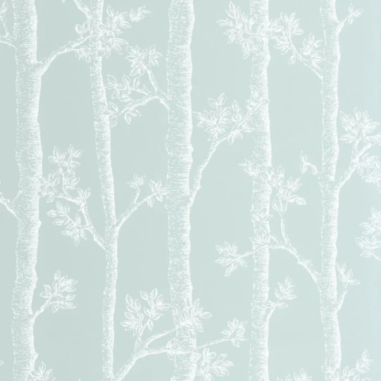 Caselio 106126060 Balade Automne Bleu Doux - tapeta jesienne drzewa