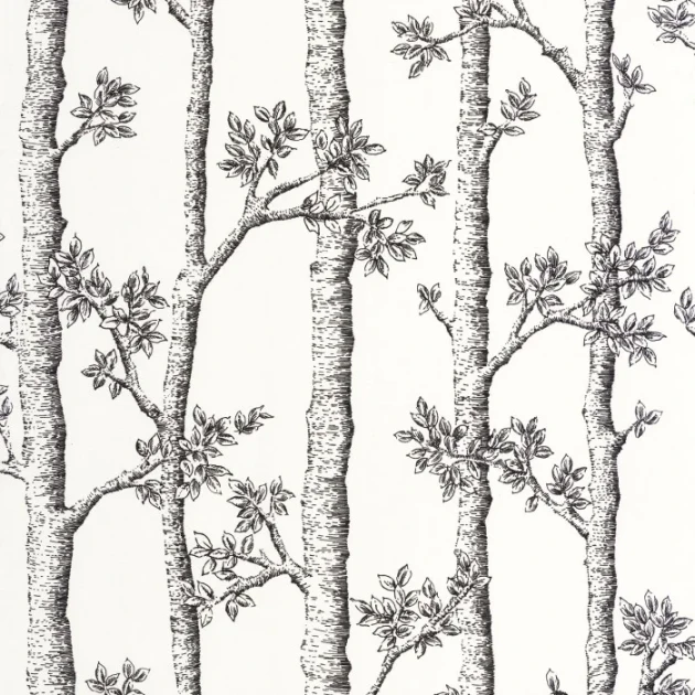 Caselio 106120000 Balade Automne Blanc - tapeta jesienne drzewa