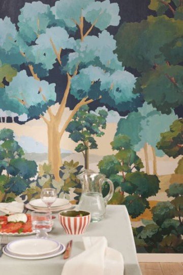 Caselio 106159003 Balade L’ete Indien Vert - mural las