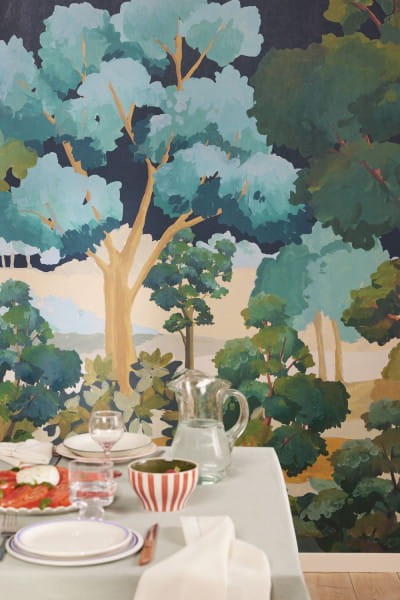 Caselio 106159004 Balade L’ete Indien Vert - mural las