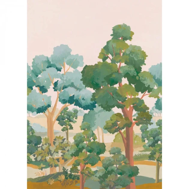 Caselio 106157704 Balade L’ete Indien Vert - mural las