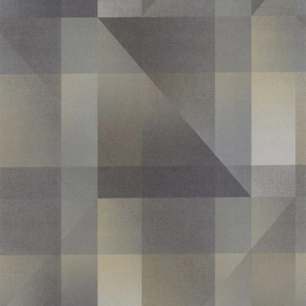 Casadeco 200509523 Carnaby Street Edward Noir Fusain - tapeta geometryczna