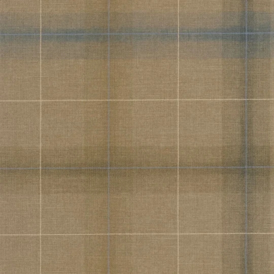 Casadeco 200529200 Carnaby Street Archie Tabac - tapeta w kratkę