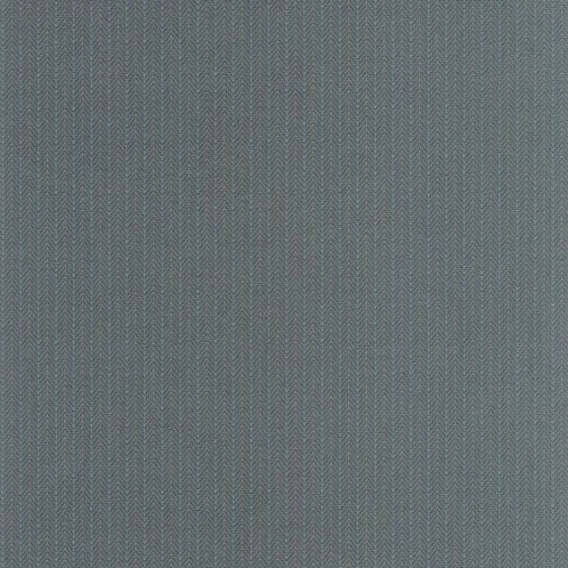 Casadeco 200532899 Carnaby Street Owen Bleu Petrole - tapeta w drobną jodełkę