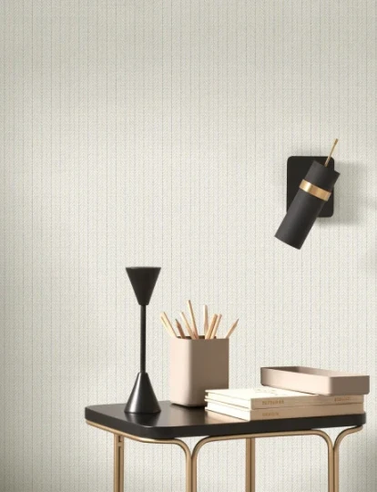 Casadeco 200532899 Carnaby Street Owen Bleu Petrole - tapeta w drobną jodełkę