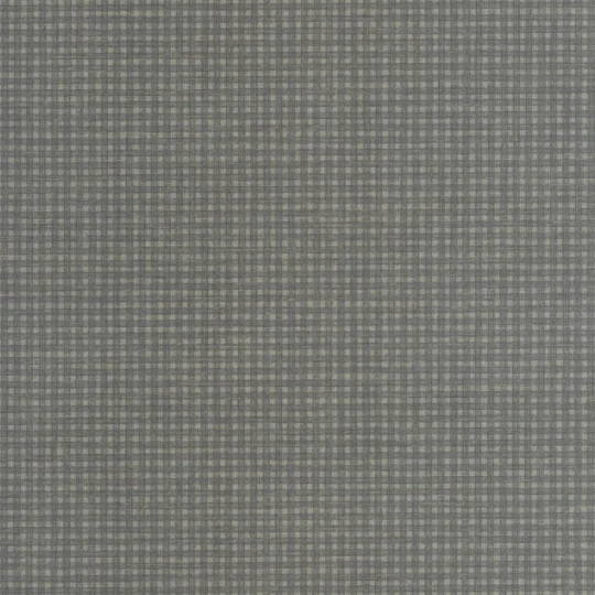 Casadeco 200552361 Carnaby Street Jude Anthracite - tapeta w drobną kratkę
