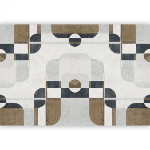 Casadeco 200586130 Carnaby Street Conrad Gris Duvet - mural geometryczny