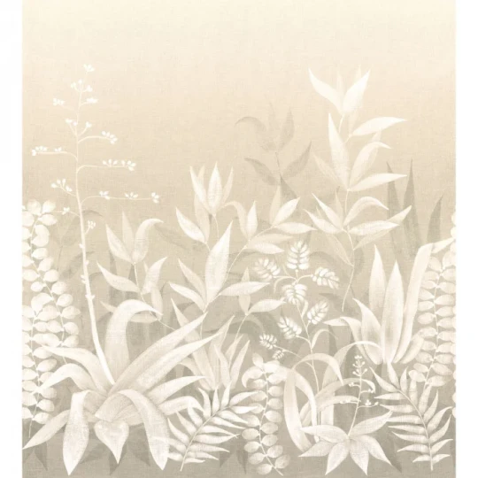 Casamance 76713874 Palmadora Saona Sable - mural śródziemnomorski ogród