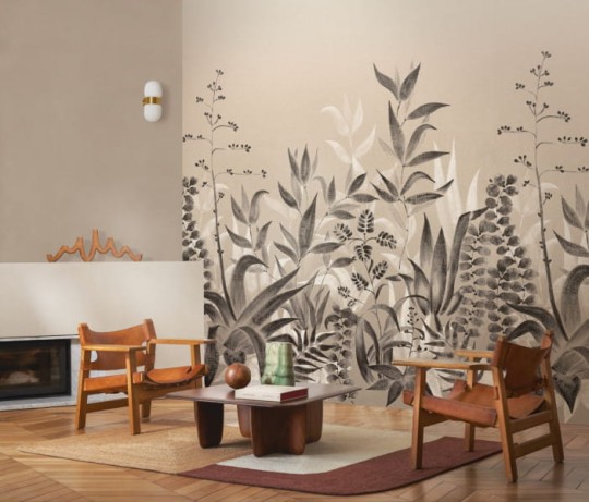 Casamance 76713976 Palmadora Saona Lin - mural śródziemnomorski ogród