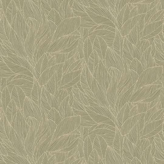 Casamance 76602548 Jardin Felicia Hosta Sauge - tapeta w liście
