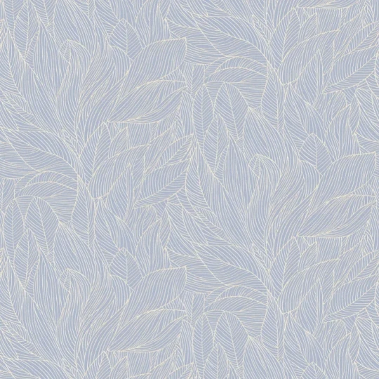 Casamance 76602956 Jardin Felicia Hosta Lilas - tapeta w liście