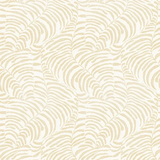 Casamance 76591426 Jardin Felicia Nobile Ivoire - tapeta w liście paproci