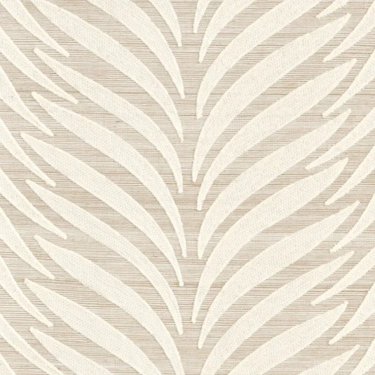 Casamance 71510131 Palatino Ornamenta Ivoire Argent - tapeta 3D w liście