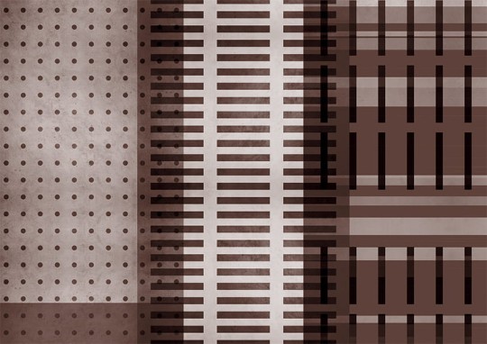 Texturae TXWR18430 Pattern Abstract Metropolis III A - mural w linie i kropki