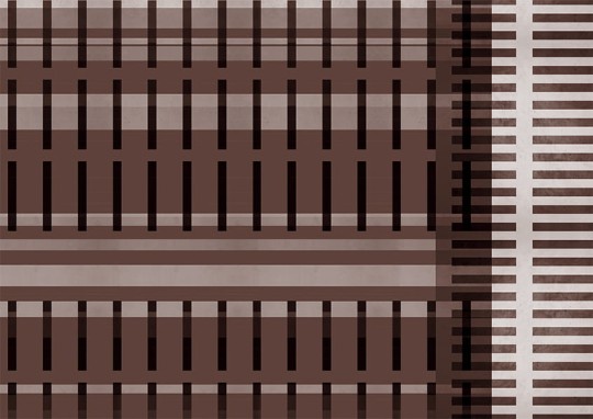 Texturae TXWR18430 Pattern Abstract Metropolis III B - mural w linie i kropki