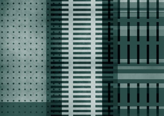 Texturae TXWR18432 Pattern Abstract Metropolis III A - mural w linie i kropki