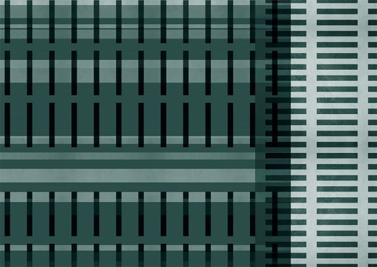 Texturae TXWR18432 Pattern Abstract Metropolis III B - mural w linie i kropki