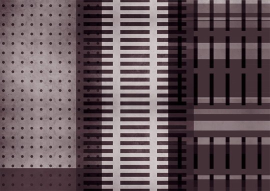 Texturae TXWR18433 Pattern Abstract Metropolis III A - mural w linie i kropki