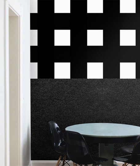 Texturae TXWF19656 Pattern Abstract Antitesi Macroblack A - mural w geometryczny wzór
