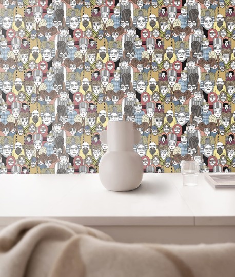 Texturae TXYN16718 Pattern Abstract Folla Pattern A - mural w kreskówkowe postacie