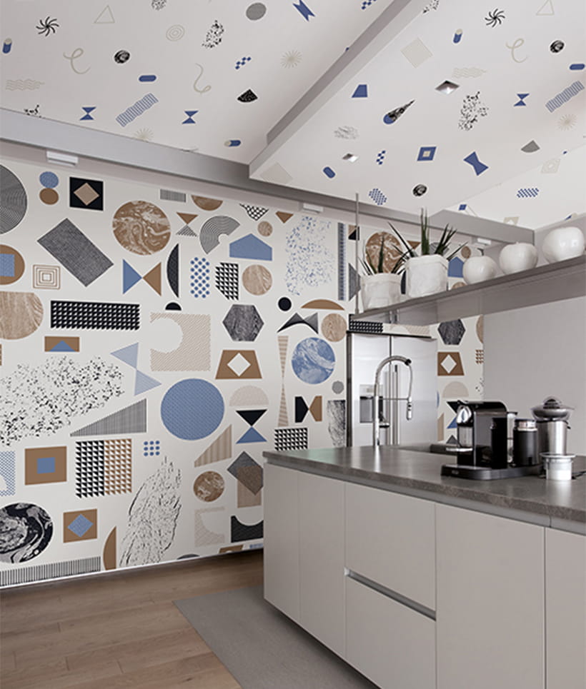 Texturae TXWR16237 Pattern Abstract Ultra B - mural w geometryczny i abstrakcyjny wzór
