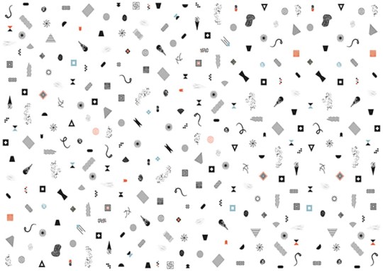 Texturae TXWR16232 Pattern Abstract Mini A - mural w geometryczny i abstrakcyjny wzór