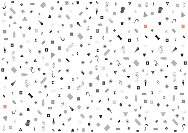 Texturae TXWR16232 Pattern Abstract Mini B - mural w geometryczny i abstrakcyjny wzór