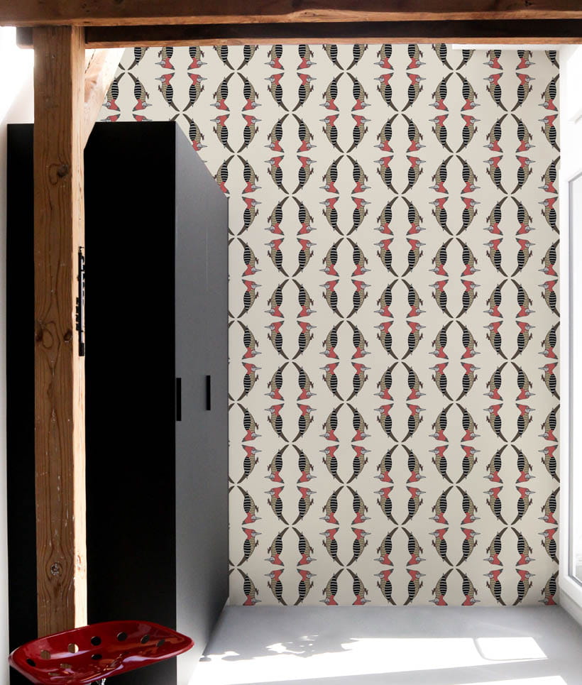 Texturae TXYN16727 Pattern Abstract Picchio B - mural w dzięcioły