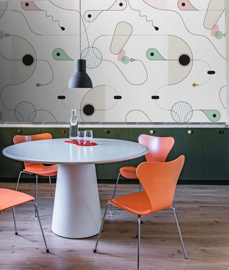 Texturae TXWR16107 Pattern Abstract Ovum B - minimalistyczny mural