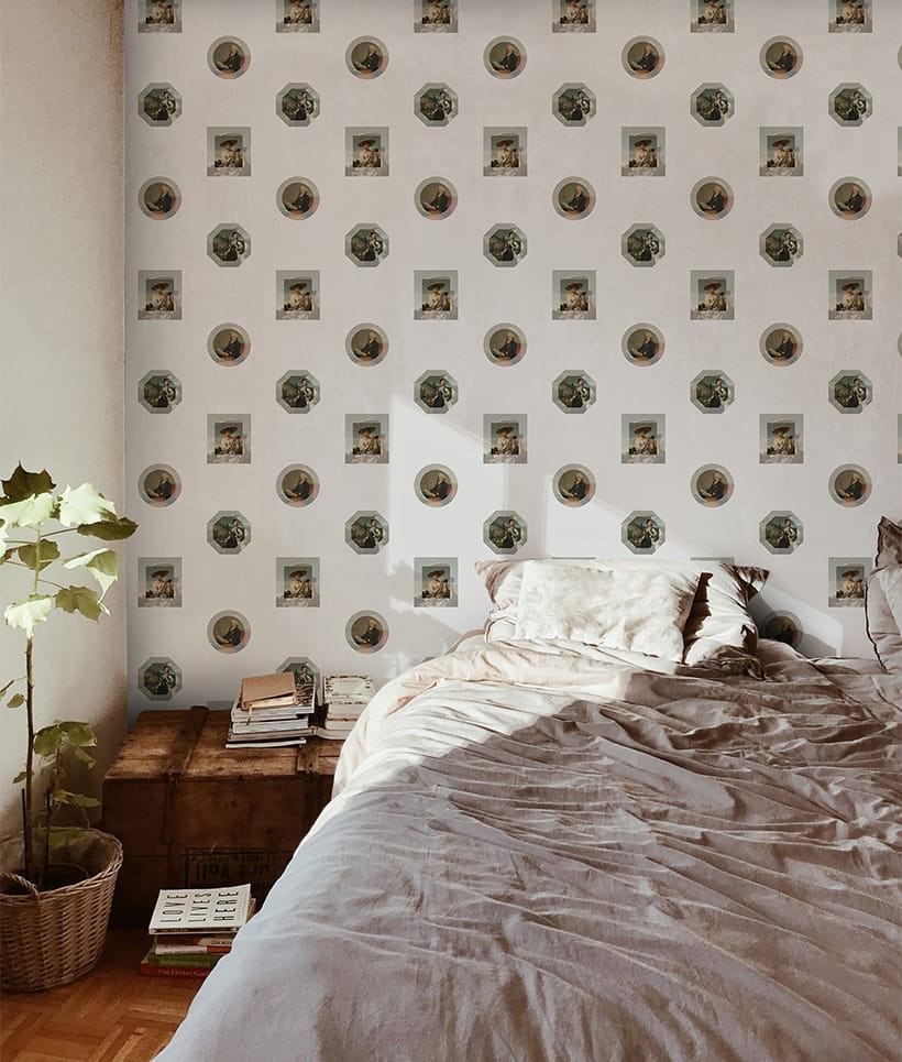Texturae TXWR16104 Pattern Abstract Barocco A - mural w portrety