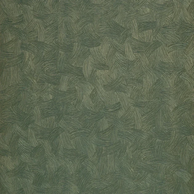 Casamance 76662446 Magnitude-Textures Berenice Emeraude - tapeta inspirowana konstelacją gwiazd z pozłacanymi akcentami