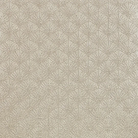 Casamance 76651222 Magnitude-Textures Nereides Taupe - tapeta w metaliczne liście