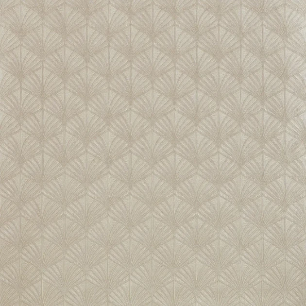 Casamance 76651222 Magnitude-Textures Nereides Taupe - tapeta w metaliczne liście