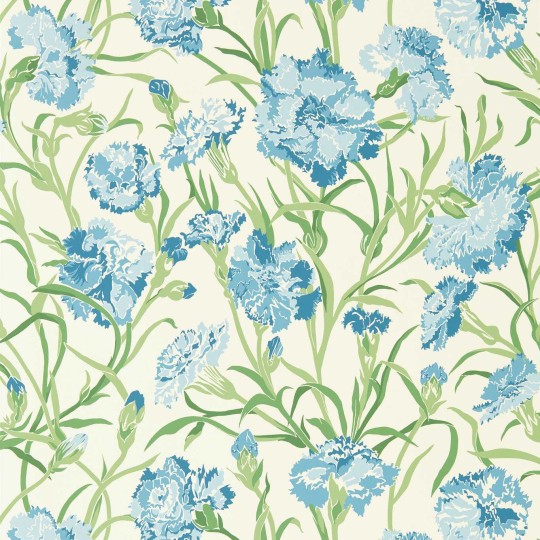 Harlequin 113134 Idyllic Fleur de Joie French Blue/Succulent/Soft Focus - tapeta w kwiaty