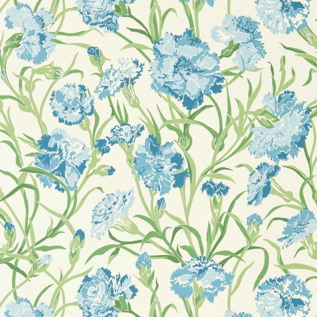 Harlequin 113134 Idyllic Fleur de Joie French Blue/Succulent/Soft Focus - tapeta w kwiaty