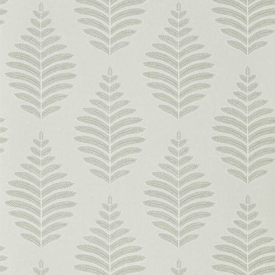 Harlequin 111897 Idyllic Lucielle Putty/Chalk - tapeta w minimalistyczne liście