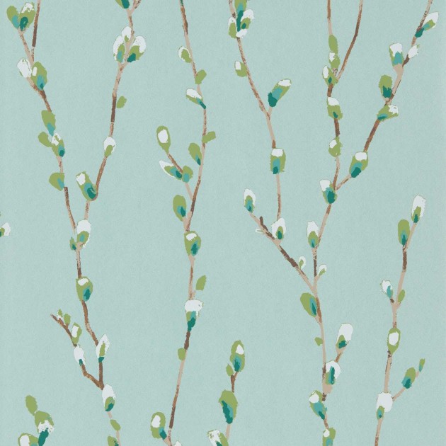 Harlequin 111469 Idyllic Salice Mint/Emerald - tapeta w bazie wierzbowe