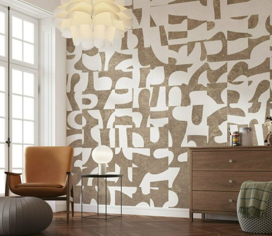 Dekorami Alphabet 3 - mural w geometryczny wzór