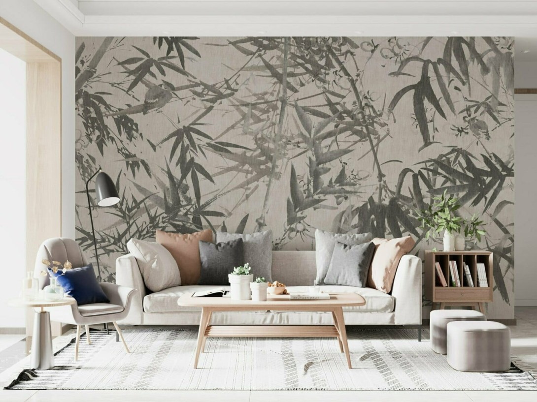 Dekorami Bamboo 2 - mural w liście bambusa