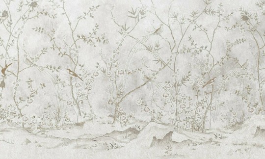 Dekorami Chinoiserie 1 - mural w roślinny motyw w stylu chinoiserie