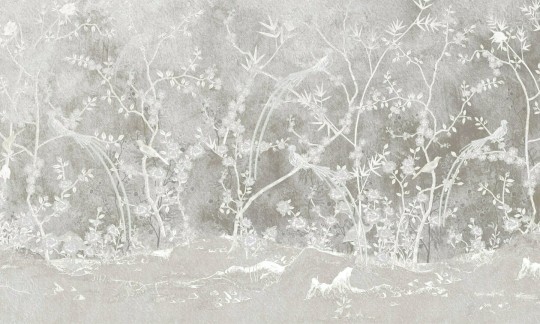 Dekorami Chinoiserie 2 - mural w roślinny motyw w stylu chinoiserie