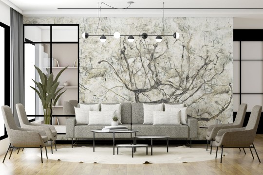 Dekorami Ego 4 - mural w abstrakcyjne drzewo