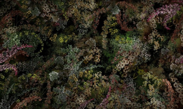 Dekorami Mon Cheri 4 - mural w roślinny motyw