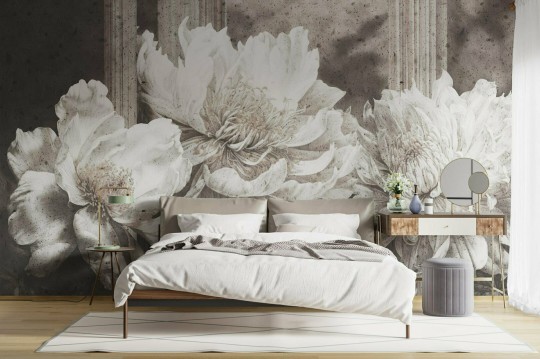 Dekorami Tre Tenori 2 - mural w duże kwiaty