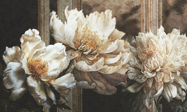 Dekorami Tre Tenori 5 - mural w duże kwiaty