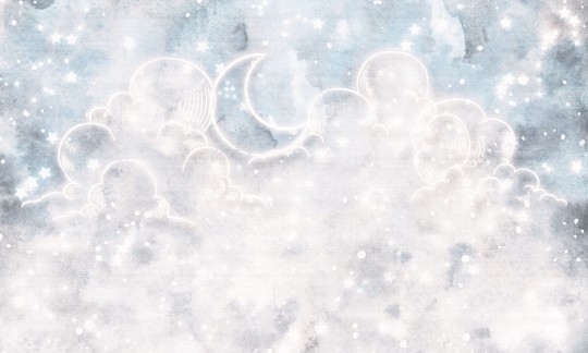 Dekorami Goodnight 3 - mural dla dzieci w księżyc i gwiazdy