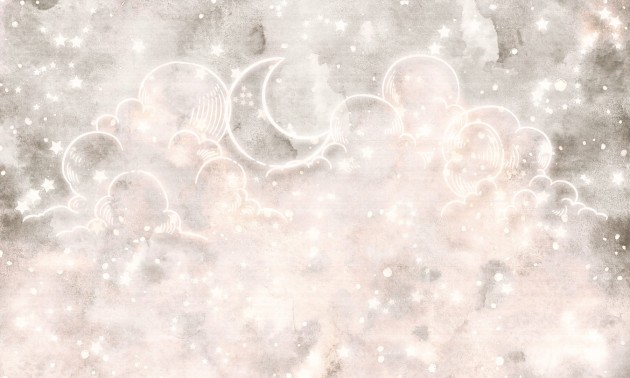 Dekorami Goodnight 4 - mural dla dzieci w księżyc i gwiazdy