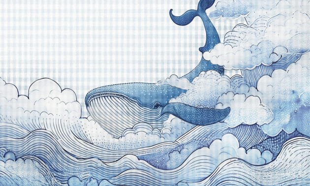 Dekorami Ballena 1 - mural dla dzieci w morski motyw