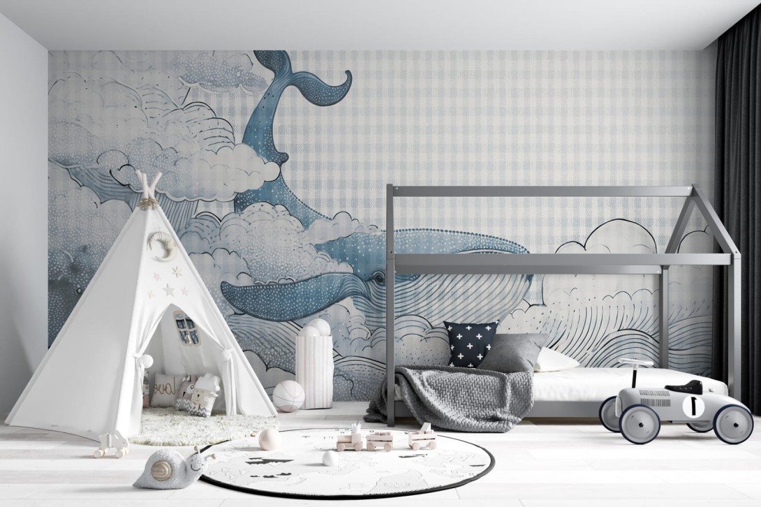 Dekorami Ballena 3 - mural dla dzieci w morski motyw
