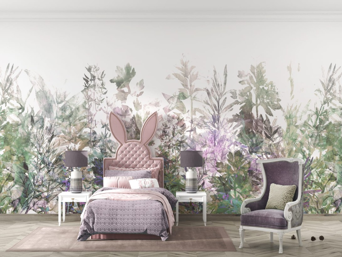 Dekorami Herbal 2 - mural w roślinny motyw